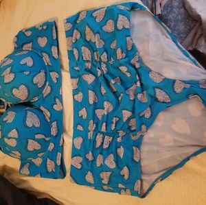 Torrid high waisted bikini bottom with top